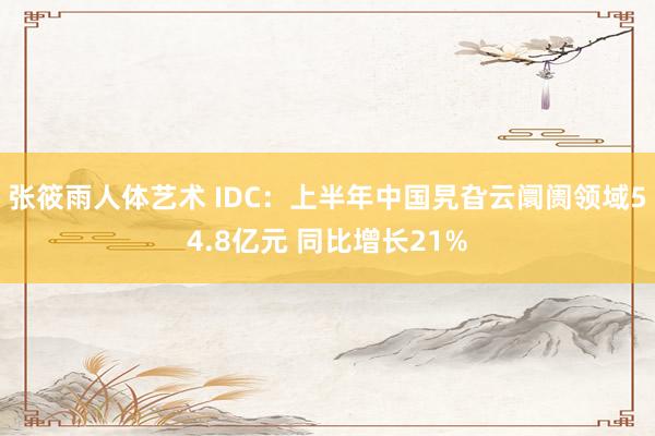 张筱雨人体艺术 IDC：上半年中国旯旮云阛阓领域54.8亿元 同比增长21%