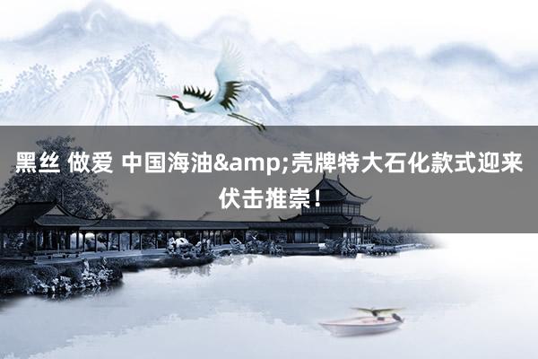 黑丝 做爱 中国海油&壳牌特大石化款式迎来伏击推崇！