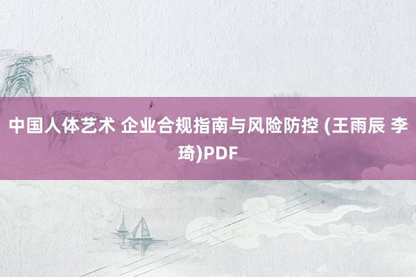 中国人体艺术 企业合规指南与风险防控 (王雨辰 李琦)PDF
