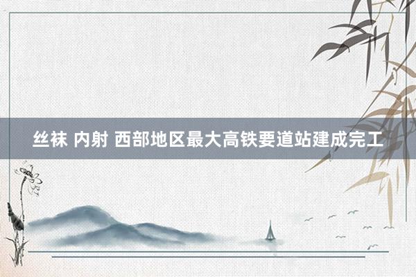 丝袜 内射 西部地区最大高铁要道站建成完工