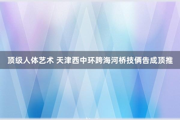 顶级人体艺术 天津西中环跨海河桥技俩告成顶推