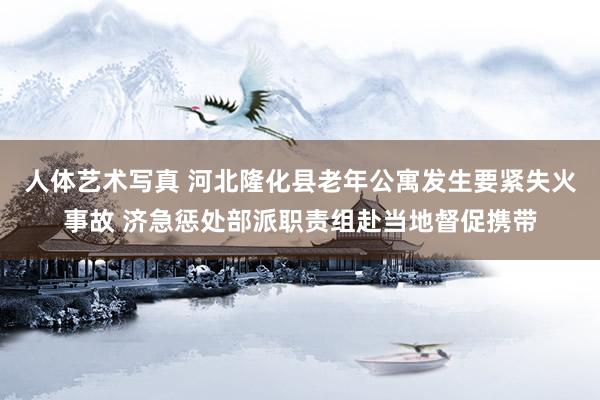 人体艺术写真 河北隆化县老年公寓发生要紧失火事故 济急惩处部派职责组赴当地督促携带