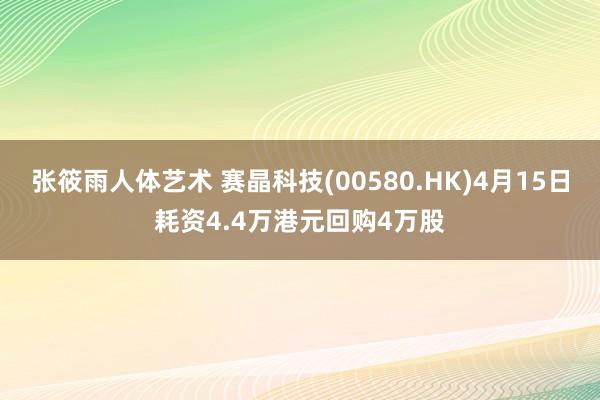 张筱雨人体艺术 赛晶科技(00580.HK)4月15日耗资4.4万港元回购4万股