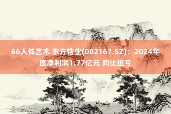 66人体艺术 东方锆业(002167.SZ)：2024年度净利润1.77亿元 同比扭亏