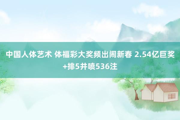 中国人体艺术 体福彩大奖频出闹新春 2.54亿巨奖+排5井喷536注