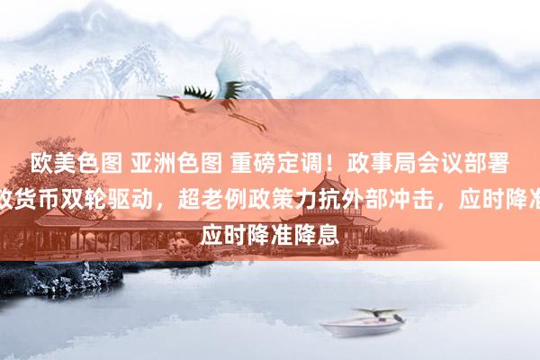 欧美色图 亚洲色图 重磅定调！政事局会议部署：财政货币双轮驱动，超老例政策力抗外部冲击，应时降准降息